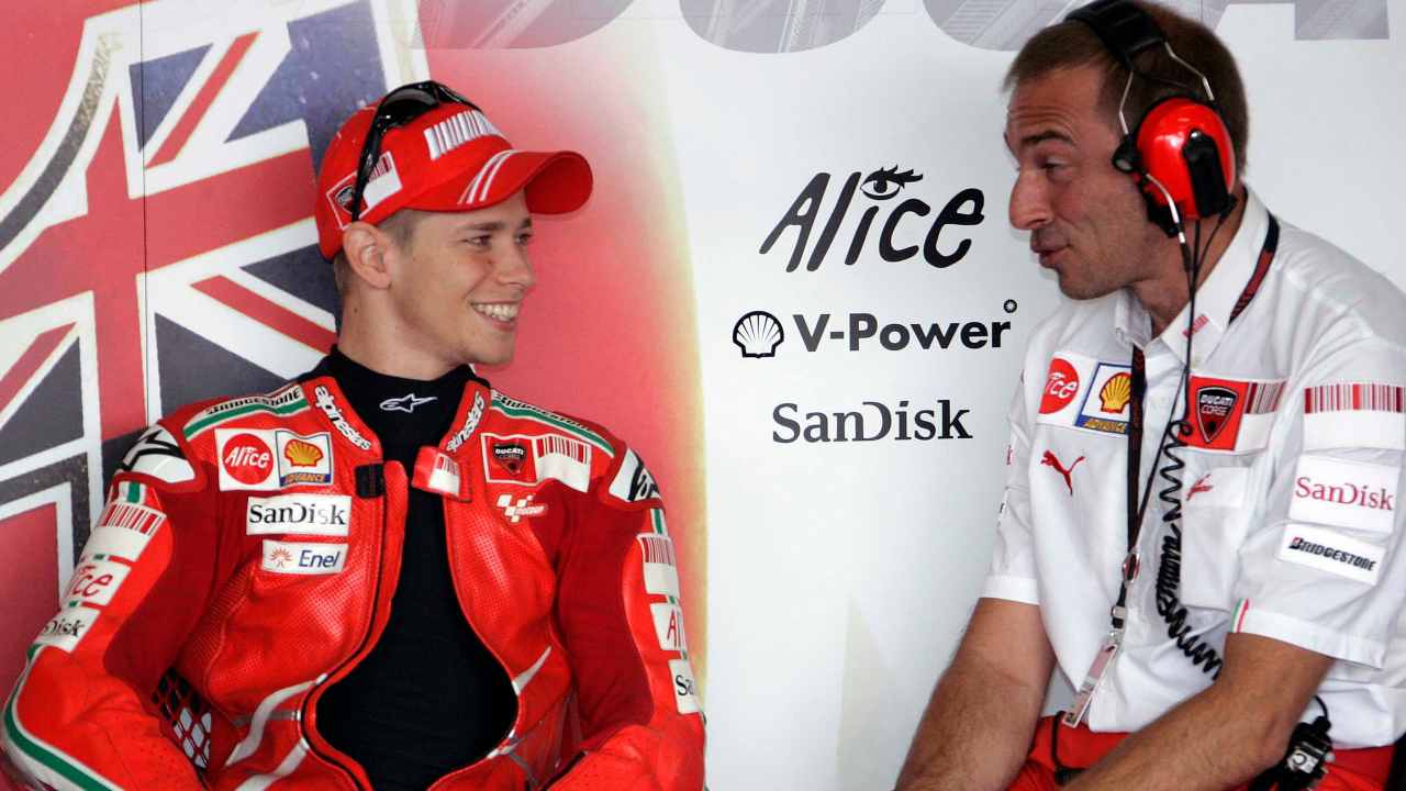 Livio Suppo e Casey Stoner (foto LaPresse)