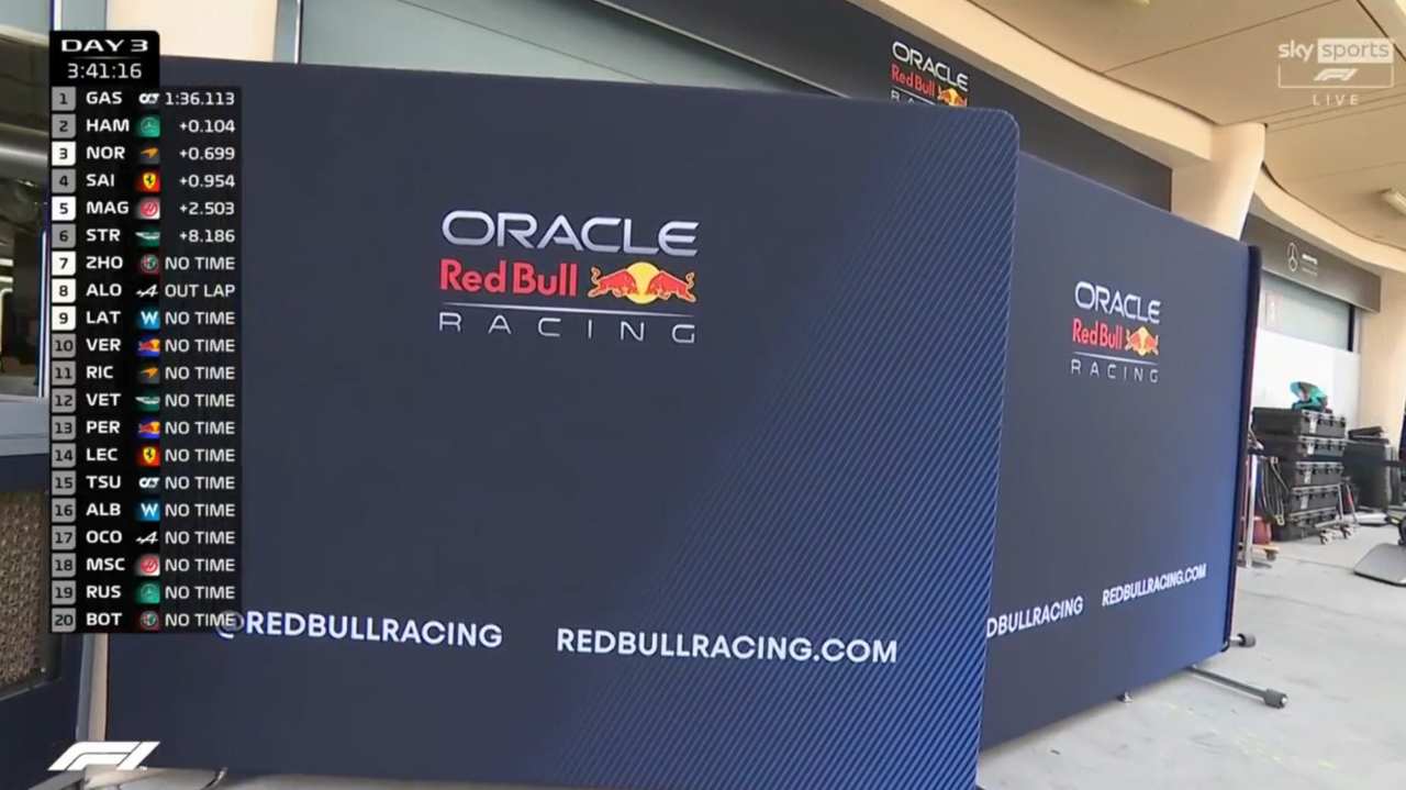 Red Bull F1 garage