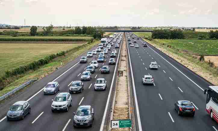 Autostrada E45 - A14 tra Bologna e Imola