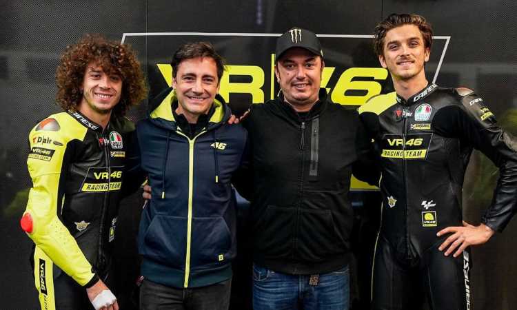 Pablo Nieto e il team VR46 (Instagram)