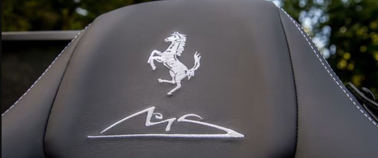 La Ferrari California con le iniziali di Michael Schumacher