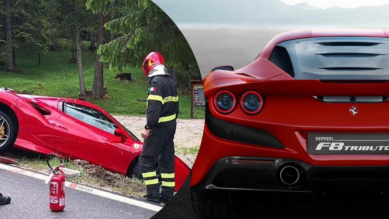 Ferrari schiantata contro camion