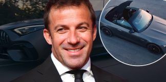 Mercedes con Alex Del Piero