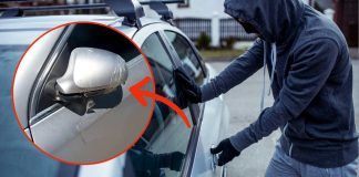 Auto rubate trucchetto specchietto