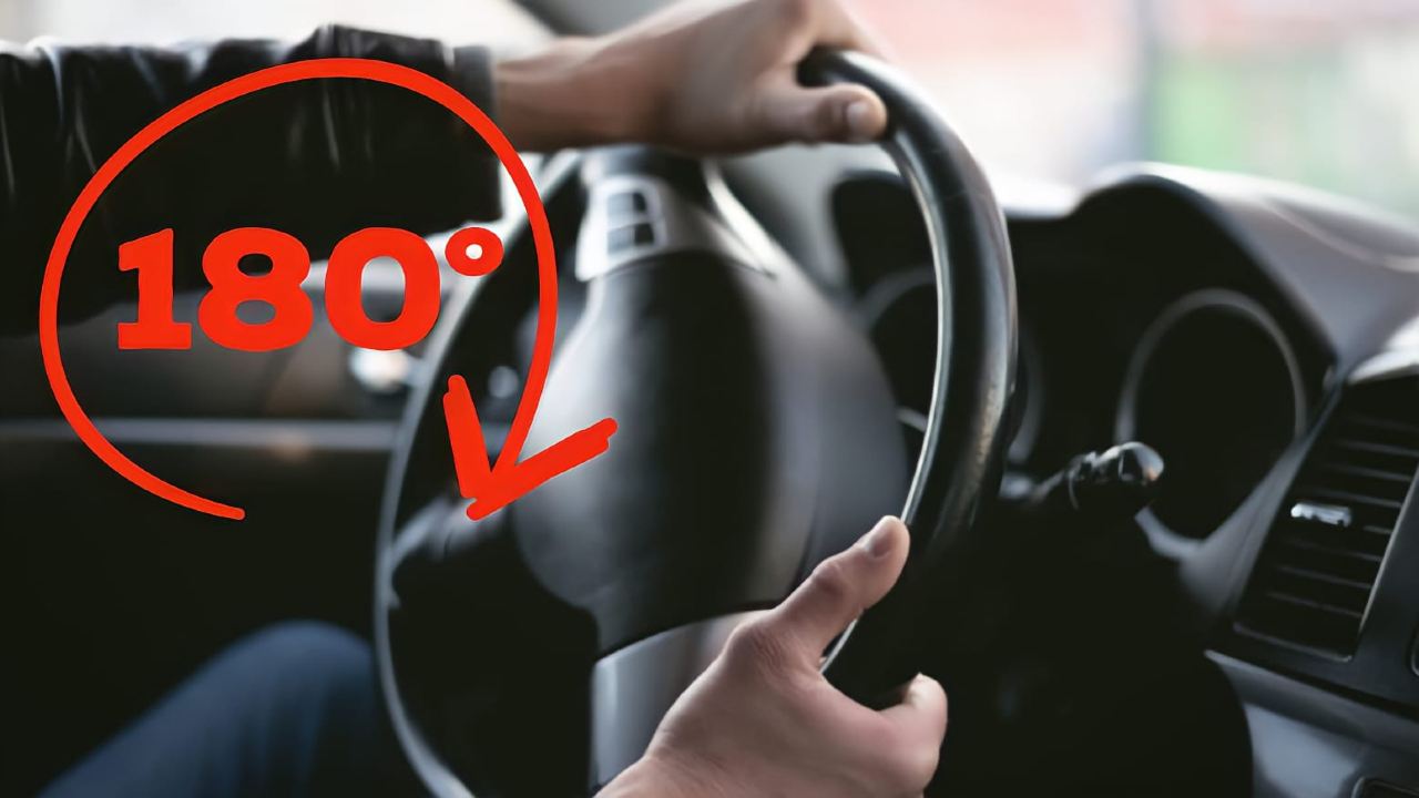 Girare il volante di 180 gradi