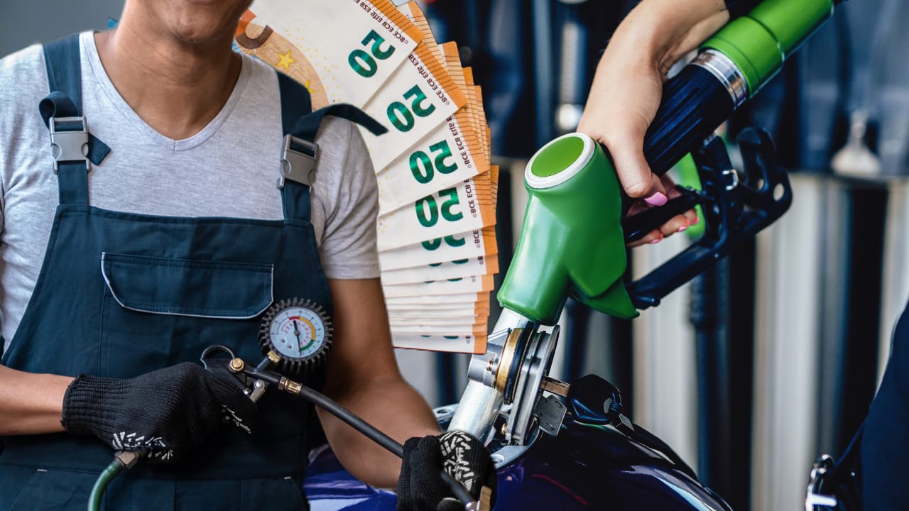 Self-service gasoline trick