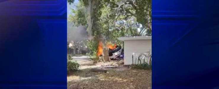 Lamborghini prende fuoco 