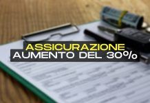 Assicurazioni, aumenti fino ad oltre il 30%