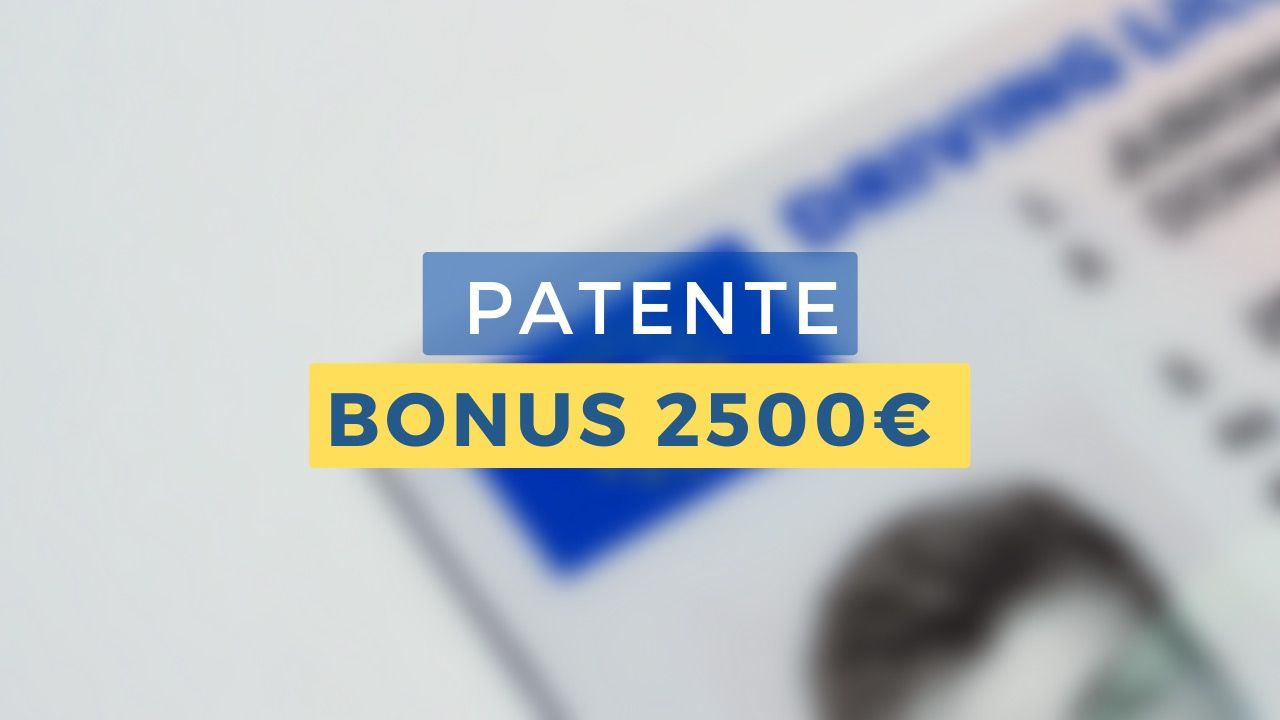 2500€ di bonus patente