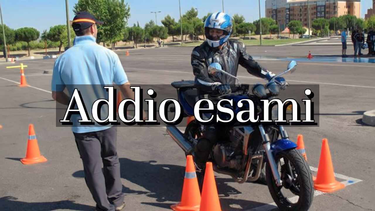 Moto addio esami