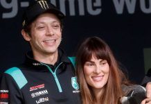 Valentino Rossi e Francesca Novello (Ansa)