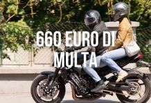 Passeggero in moto