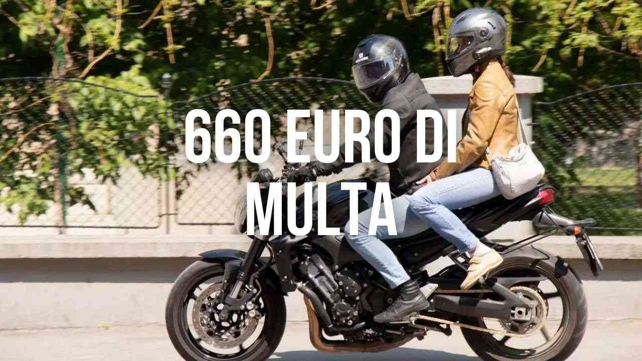 Passeggero in moto