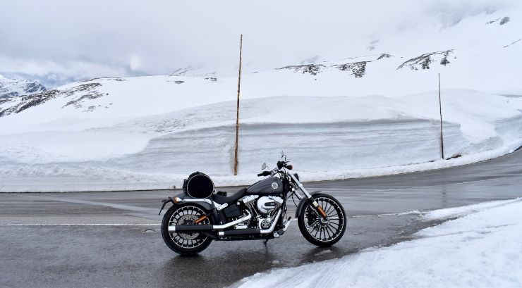 moto in inverno
