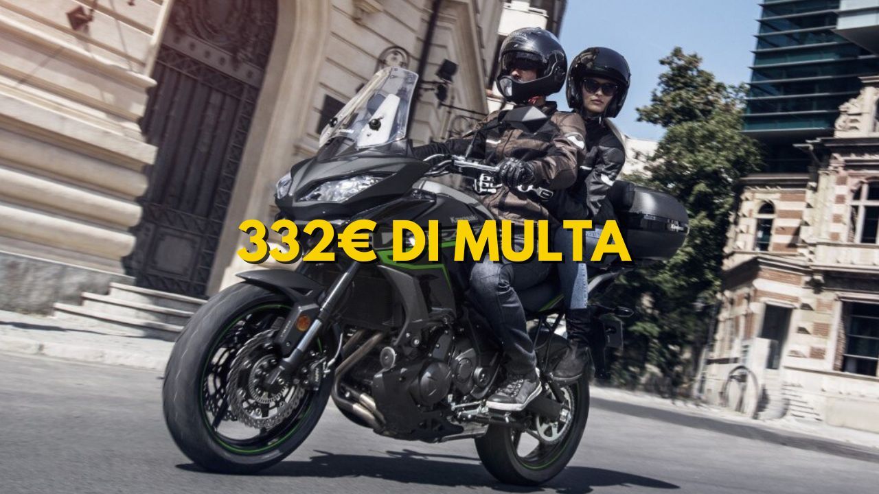 multa moto la nuova legge