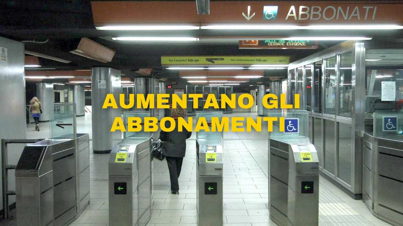 aumentano gli abbonamenti bus e metro