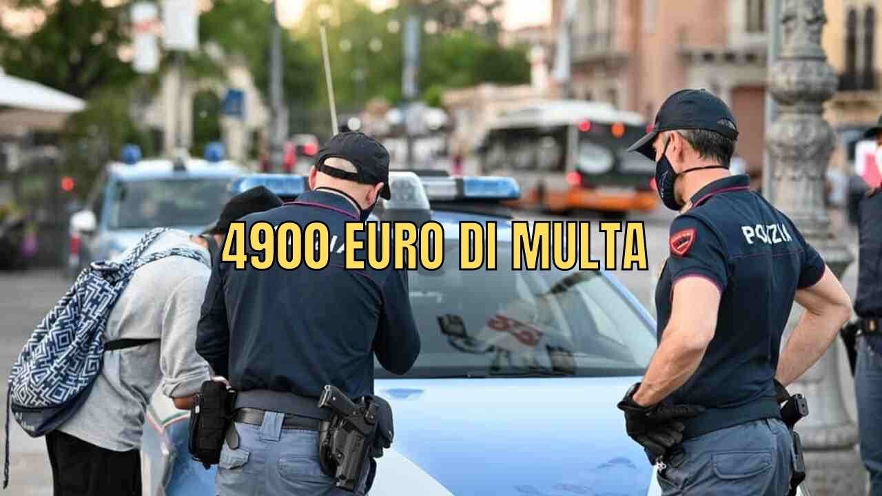 multa fai attenzione al codice della strada