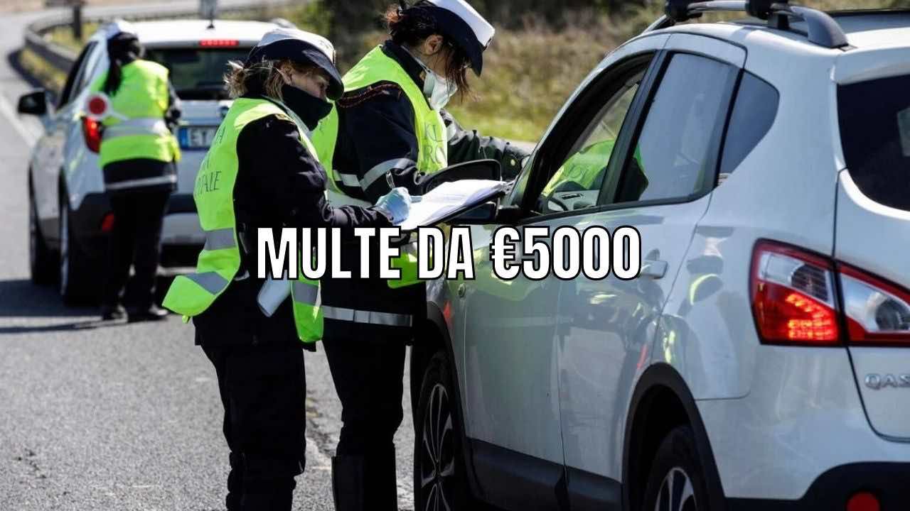 posto di blocco multe se ti vedono fare questo