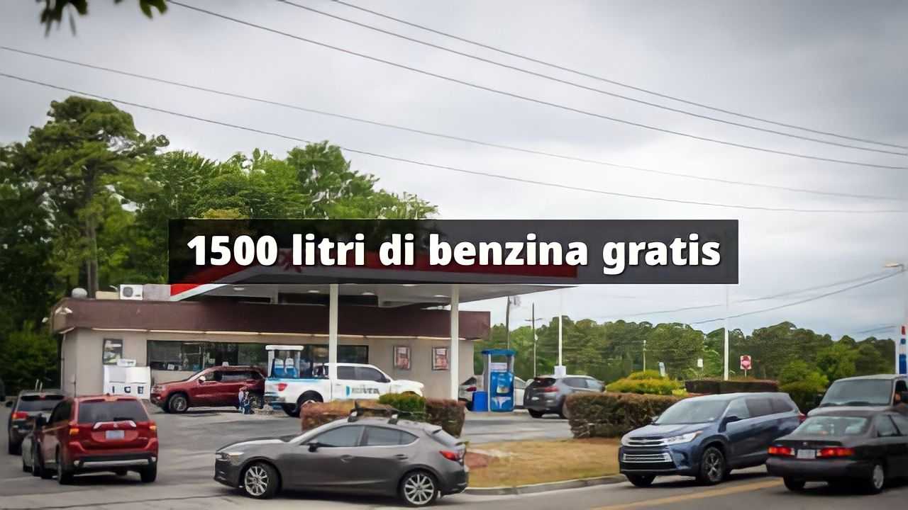 1500 litri benzina gratis