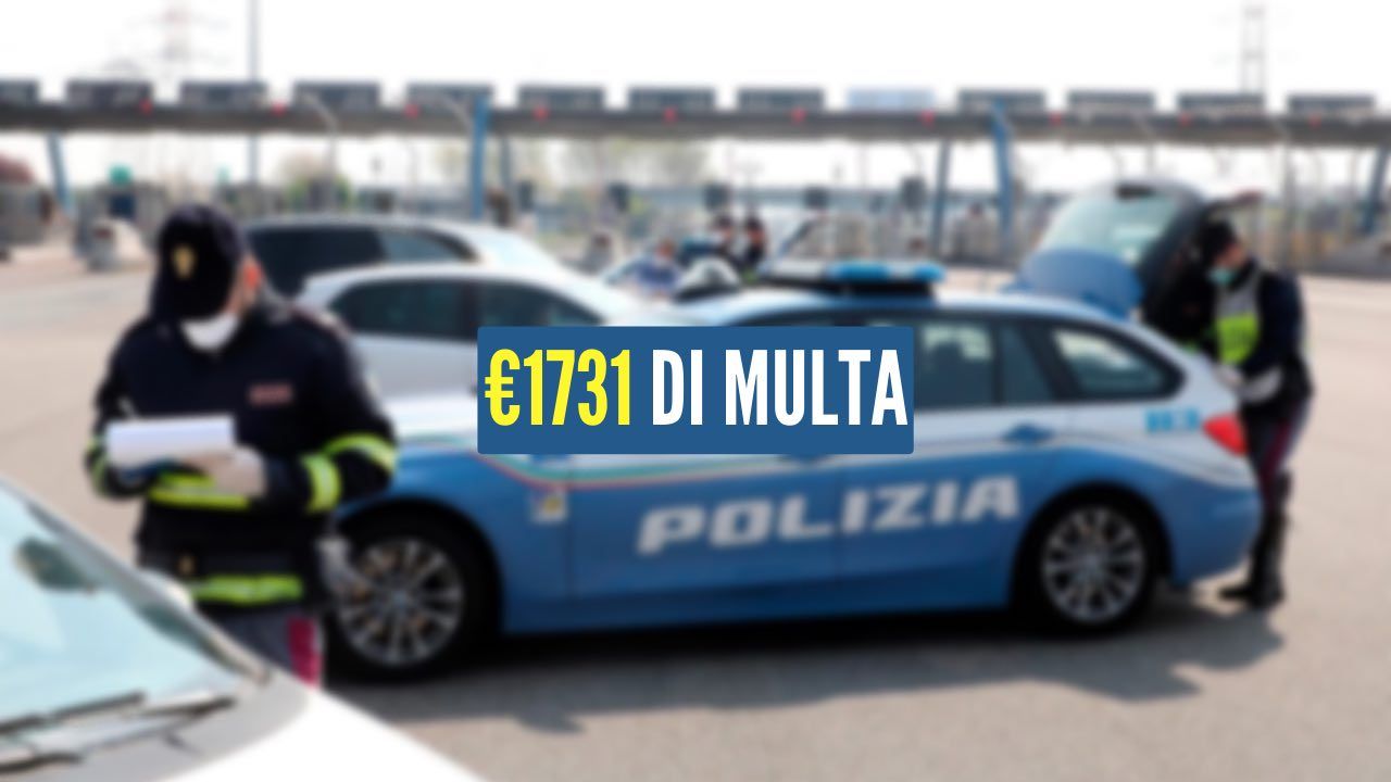 €1731 di multa