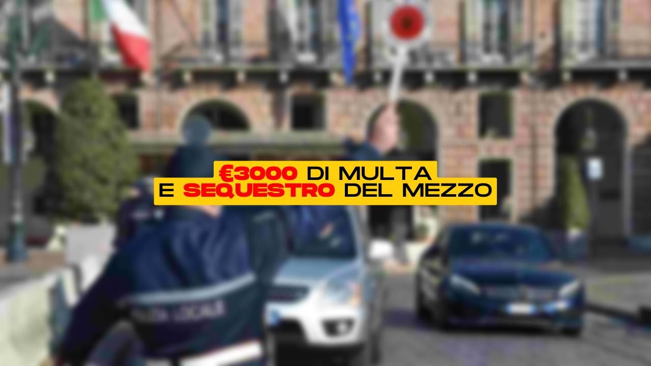 €3000 di multa