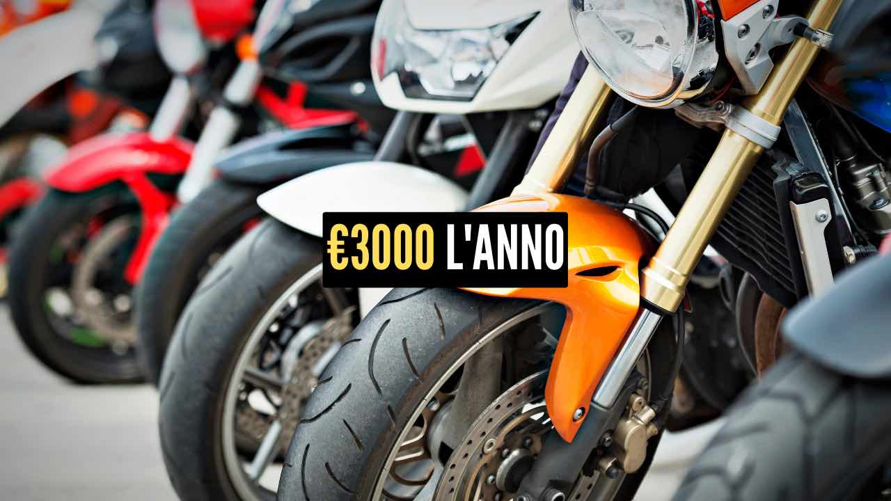 €3000 l'anno da pagare per i motociclisti