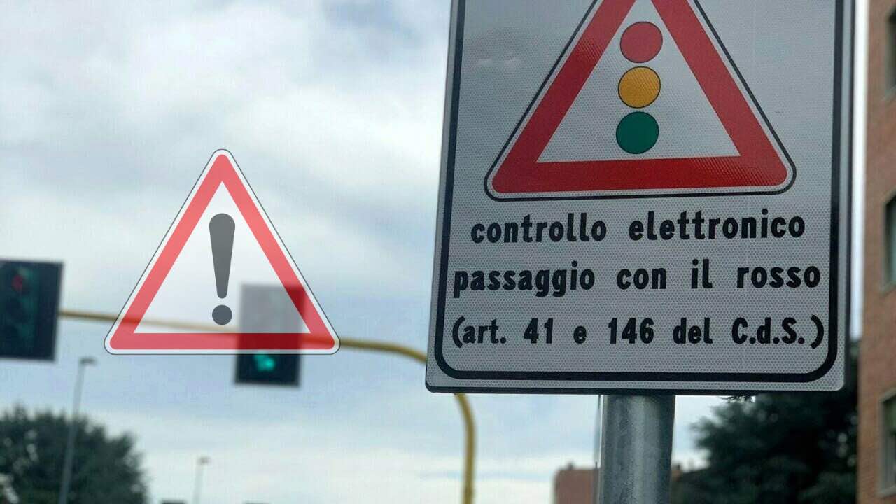 €700 di multa al semaforo