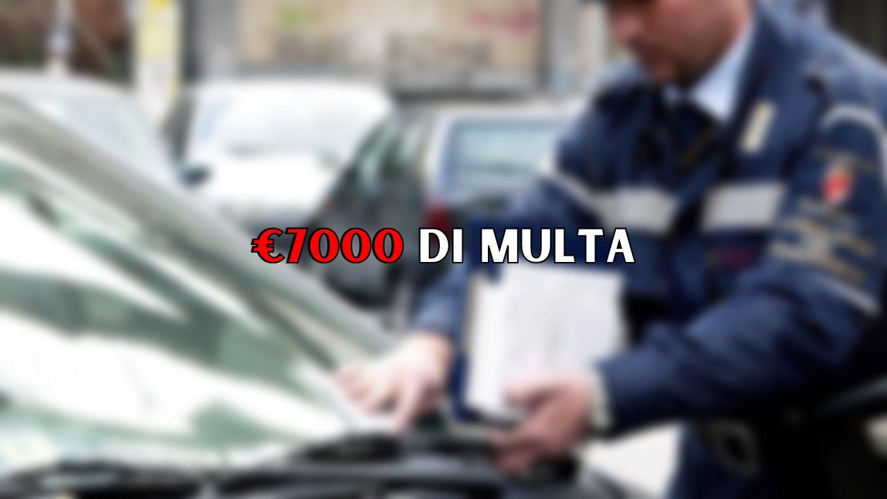 €7000 di multa