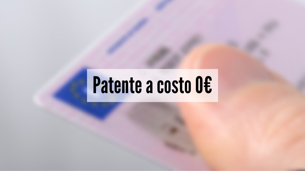 patente a costo zero