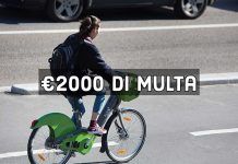 2000 euro di multa