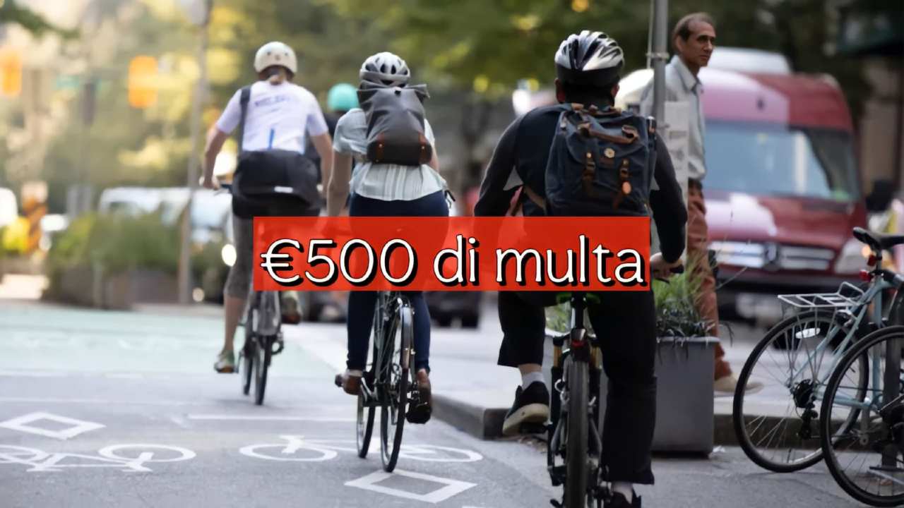 500 euro di multa