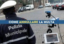 Annullare la multa