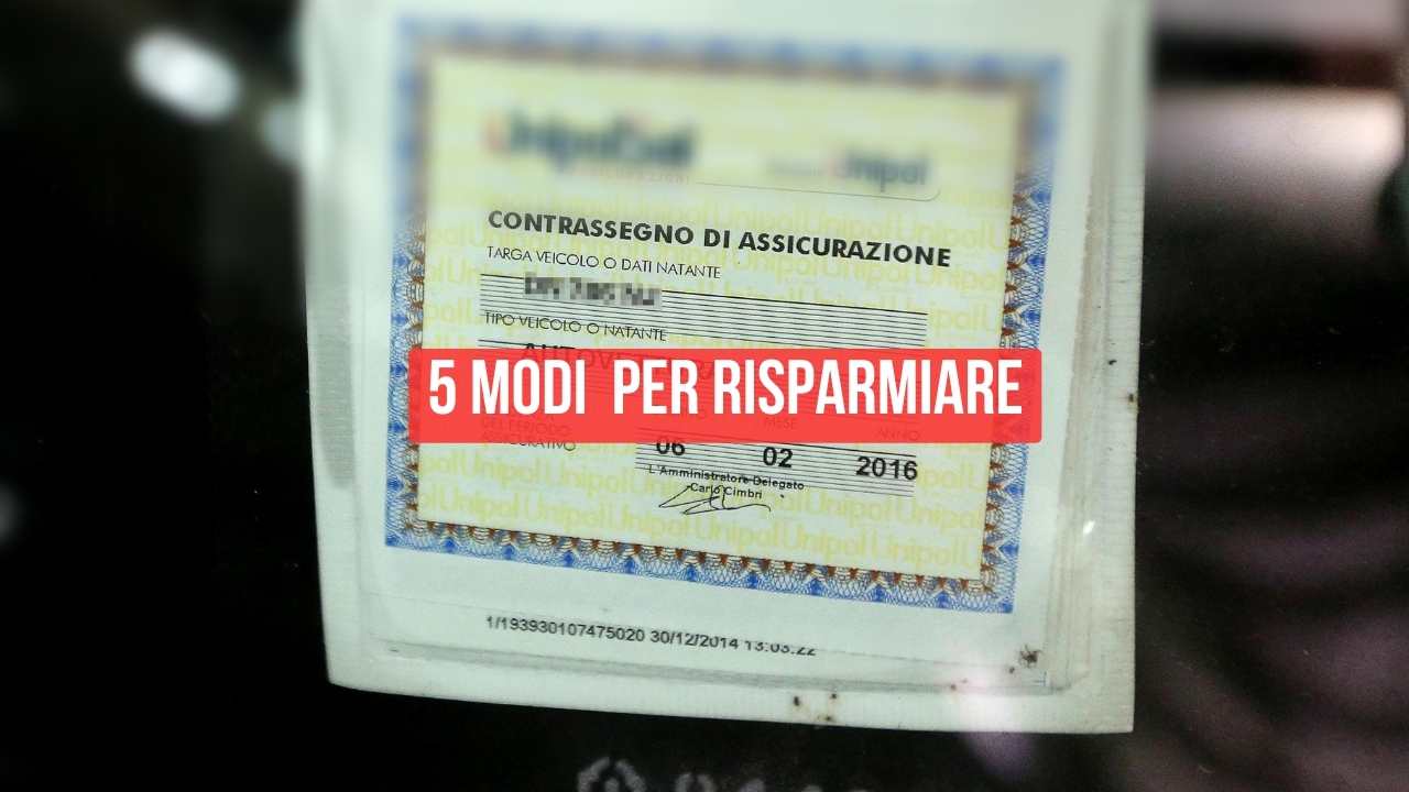 Assicurazione come risparmiare