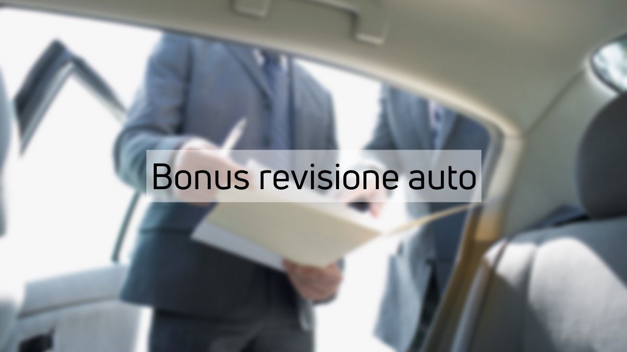 Bonus revisione auto