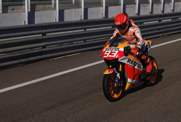 Marc Marquez sulla RC-V (Ansa)