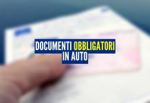 Documenti obbligatori in auto