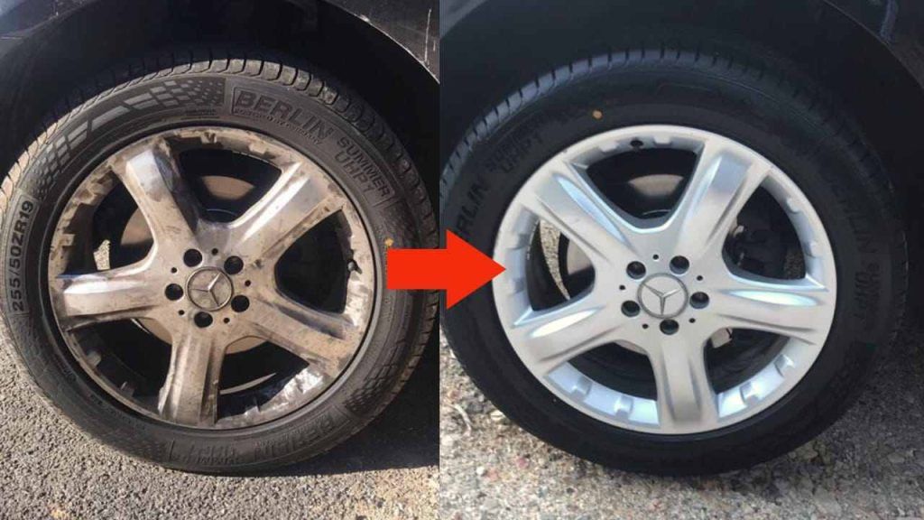 Gomme sporche e pulite