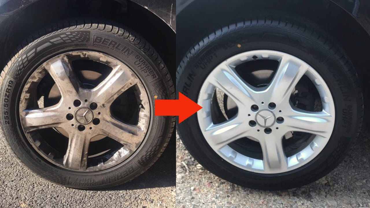 Gomme sporche e pulite
