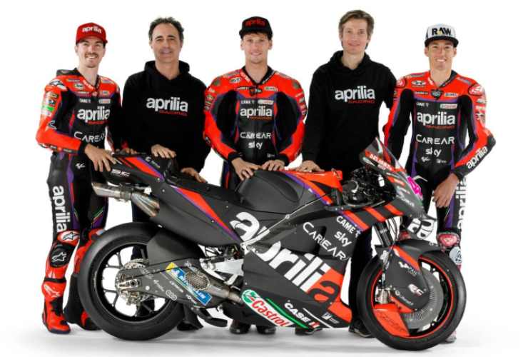 Il team Aprilia Racing 2023
