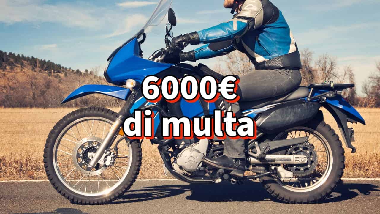 Multa sulla moto