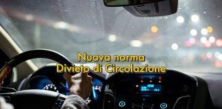 Nuova regola divieto di circolazione