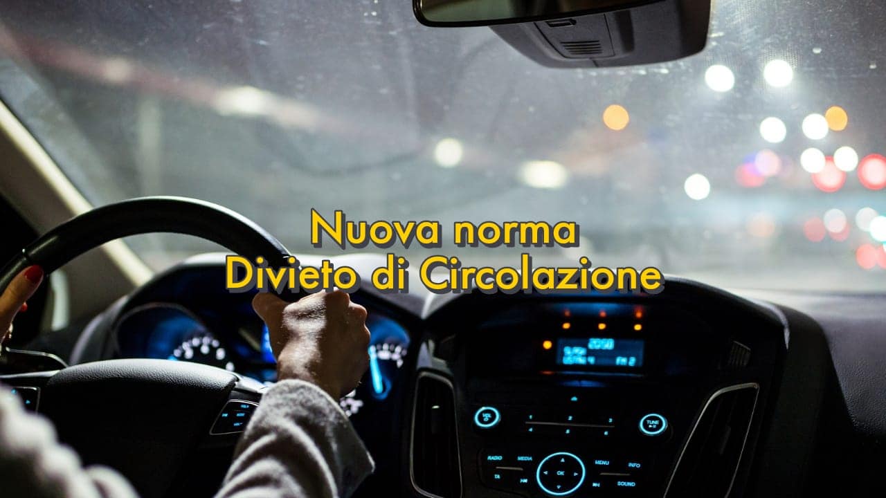 Nuova regola divieto di circolazione