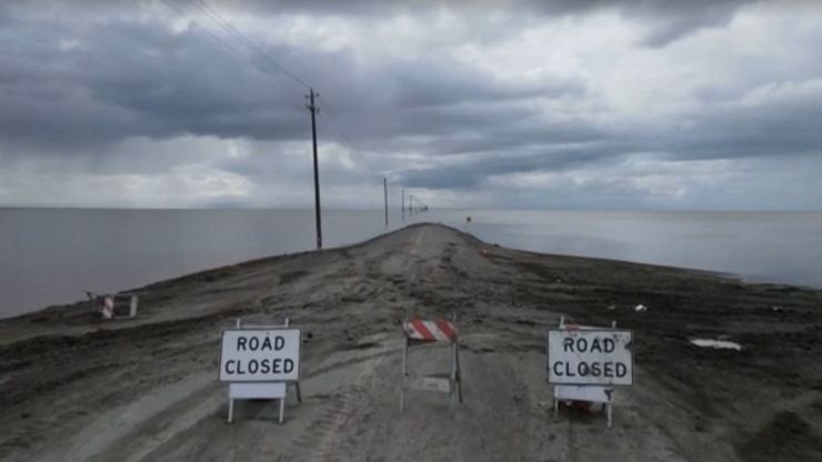 Strada sommersa in California