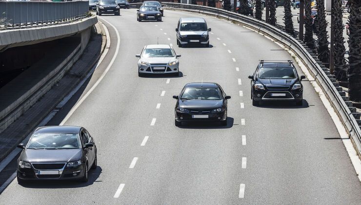 Tipo di sorpasso in autostrada