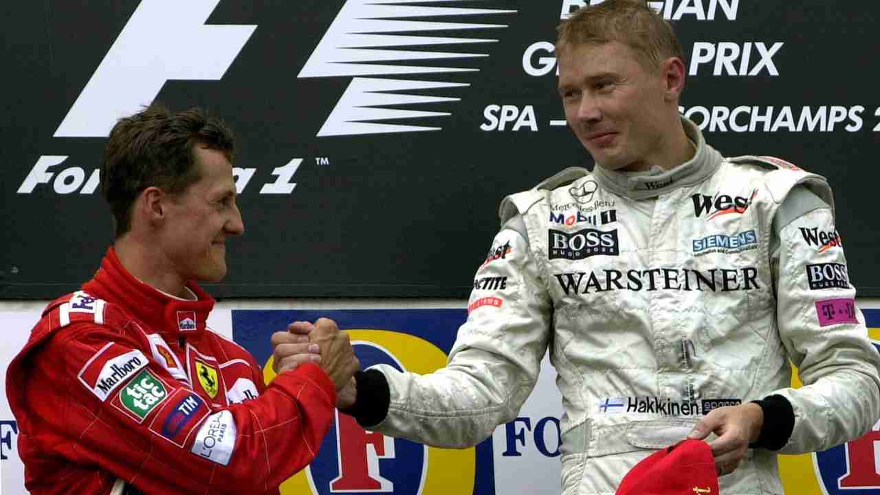 Michael Schumacher e Mika Hakkinen 