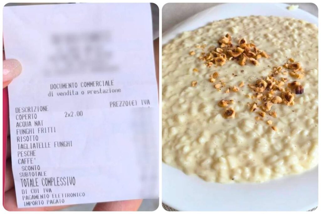 scontrino pranzo